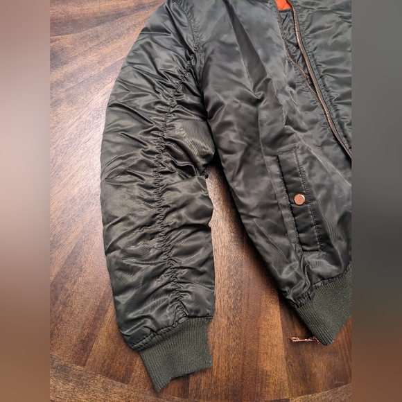 Madden Olive Green Bomber Jacket Size XL - Picture 12 of 12